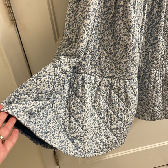 ❗️Moving❗️Madewell puff-sleeved quilted mini dress in sunflower field - Picture 6 of 10